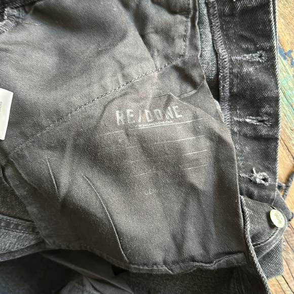 RE/DONE Black high waist Shorts Sz 29 *NWOT** - Picture 9 of 11